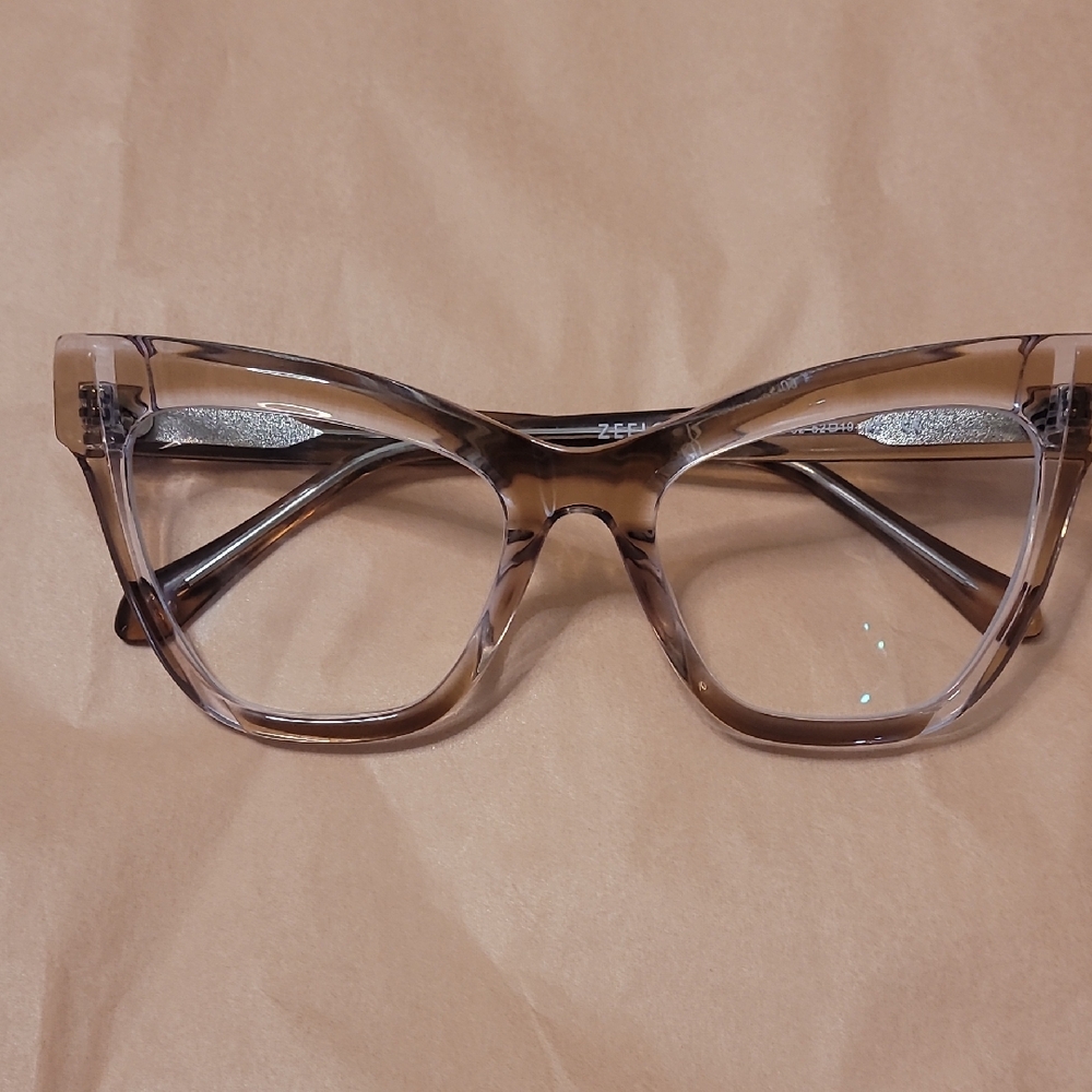 Chunky Fun Crystal Cat-Eye Glasses Frames Funky Chic